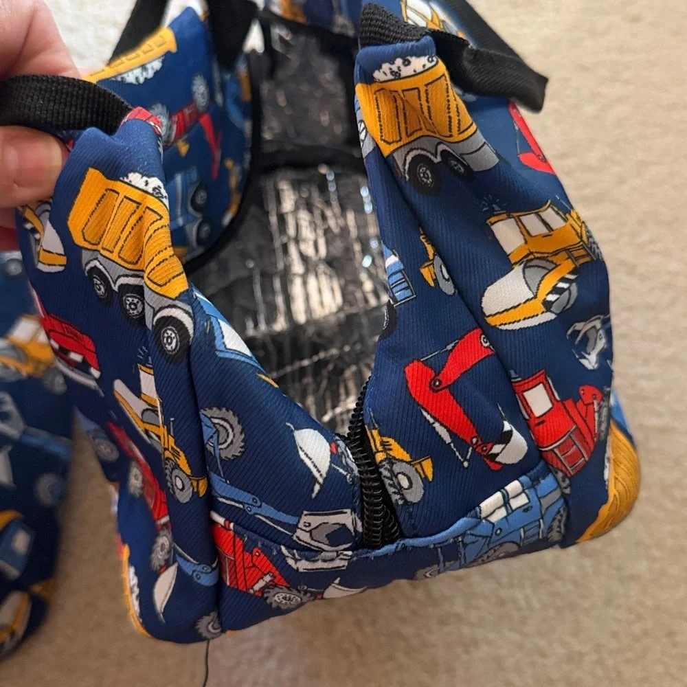 Trucks/dozer backpack and lunchbox